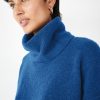 Best Meryll Crop Wool Blend Roll Neck Jumper Bright Blue