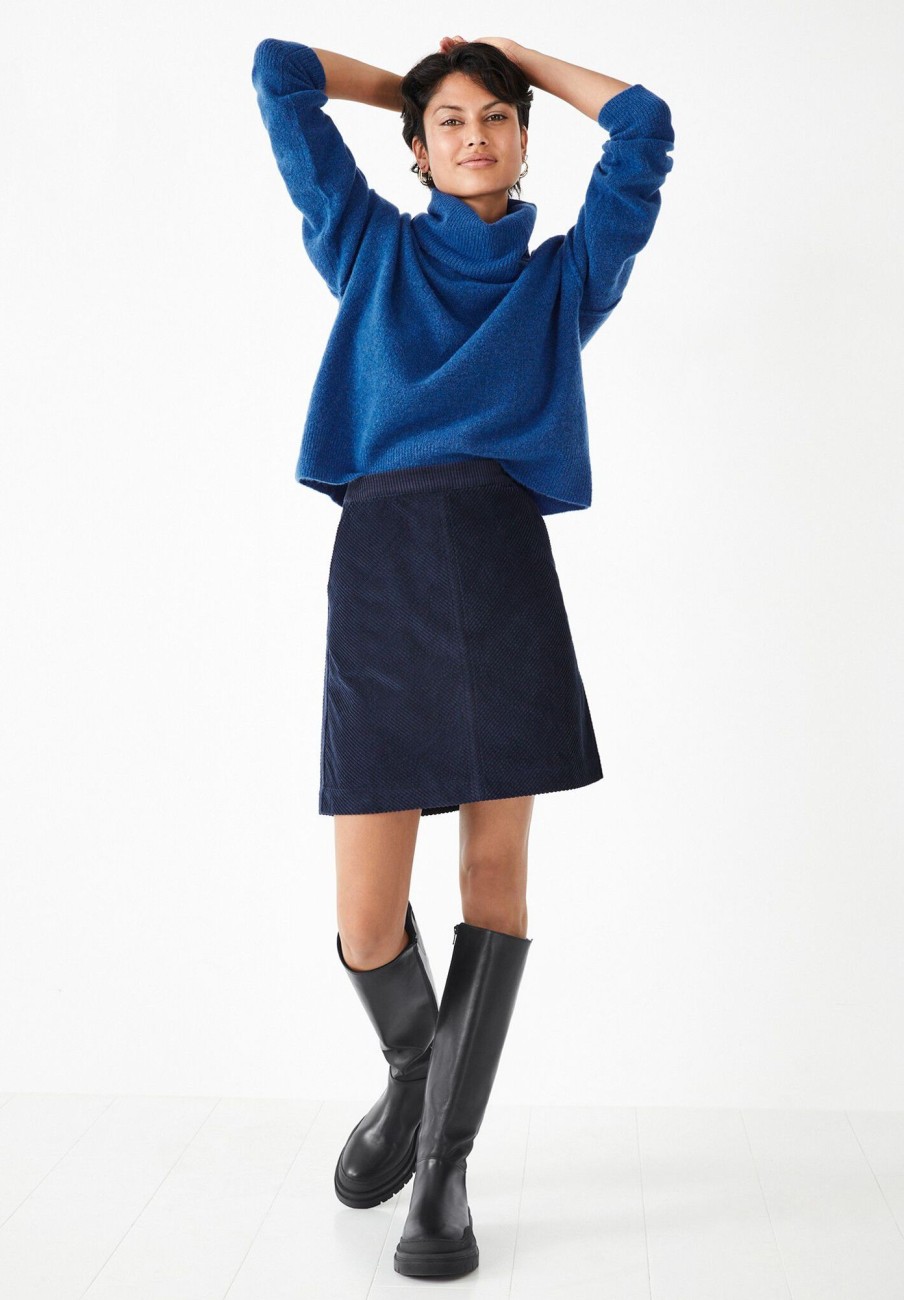 New Lula Corduroy Mini Skirt Navy