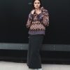 Wholesale Tessa Fairisle Crew Jumper Grey/Brown