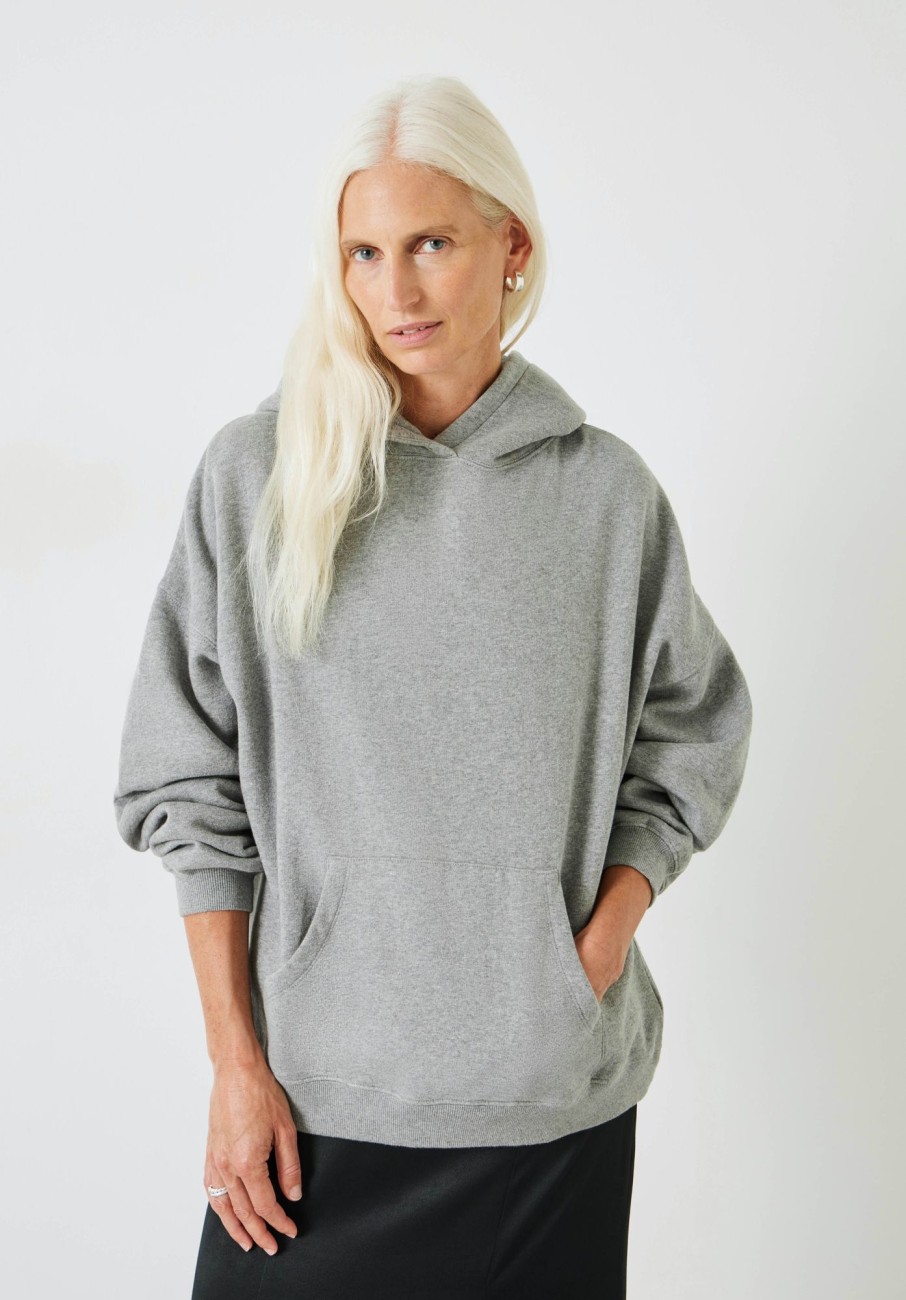 Online Shay Oversized Hoodie Grey Marl