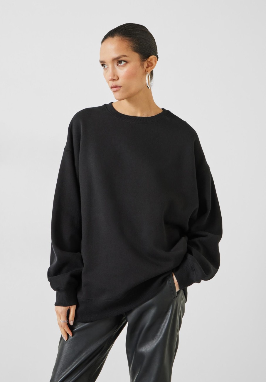 Wholesale Quaden Oversized Sweatshirt Black