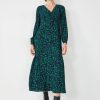 Clearance Georgia Tea Dress Petal Ditsy Navy/Green