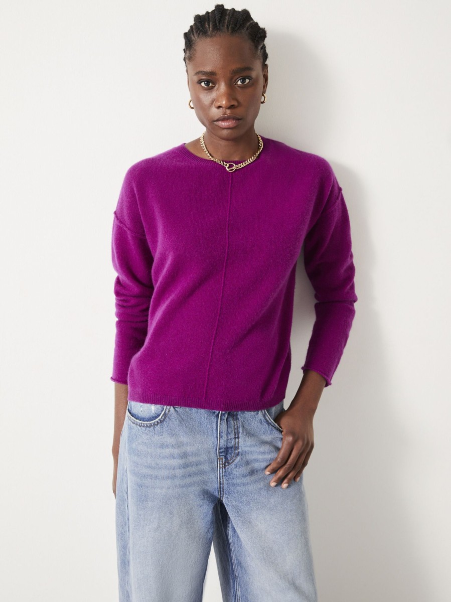 Wholesale Saphira Cashmere Jumper Crushed Blackberry