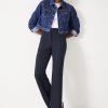 Wholesale Slim Leg Pintuck Trousers Midnight Navy