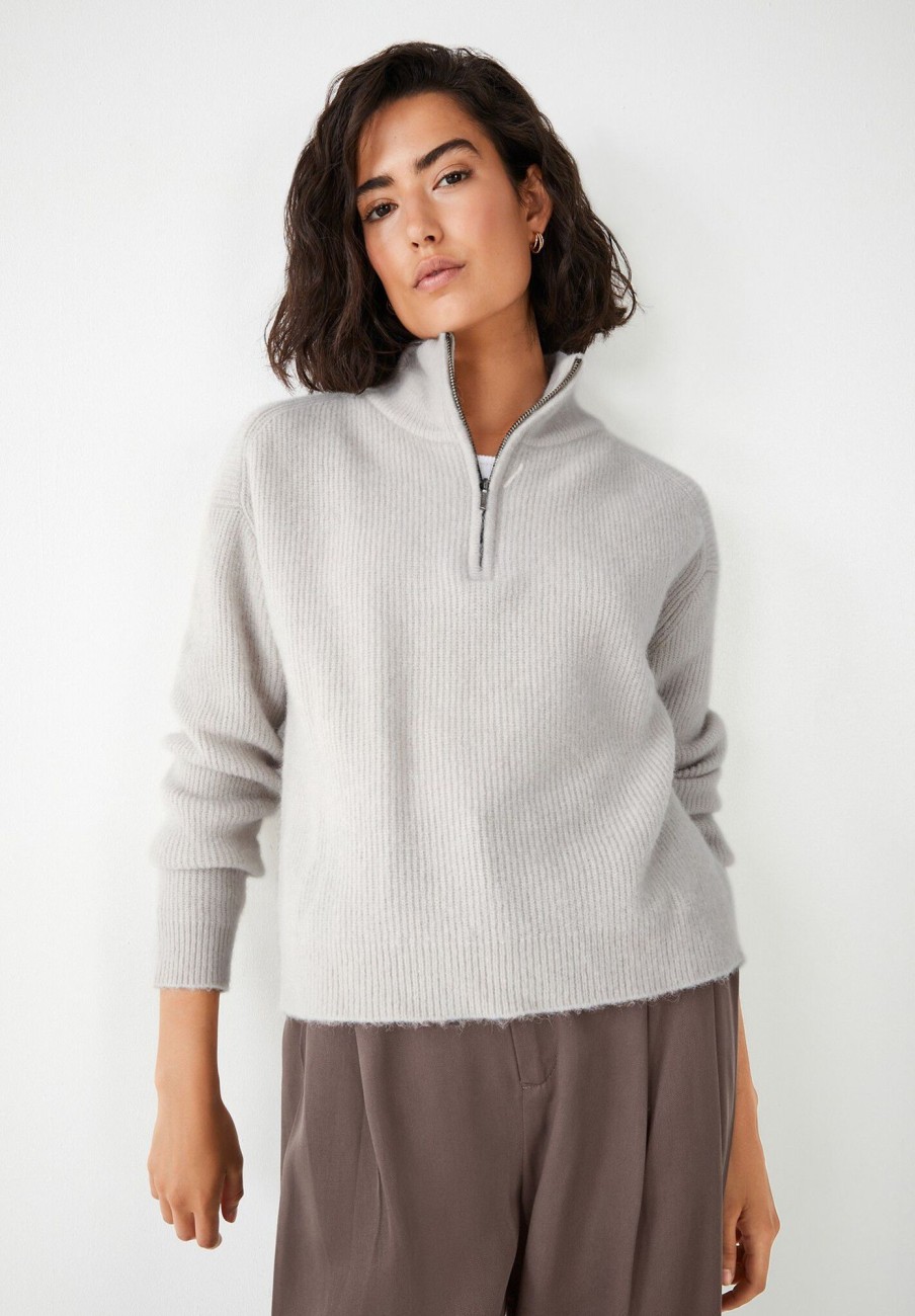 Online Ginny Half Zip Jumper Moonshine Marl