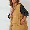 Online Alice Relaxed Padded Gilet Sand