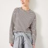 New Mattie Striped Top White/ Black