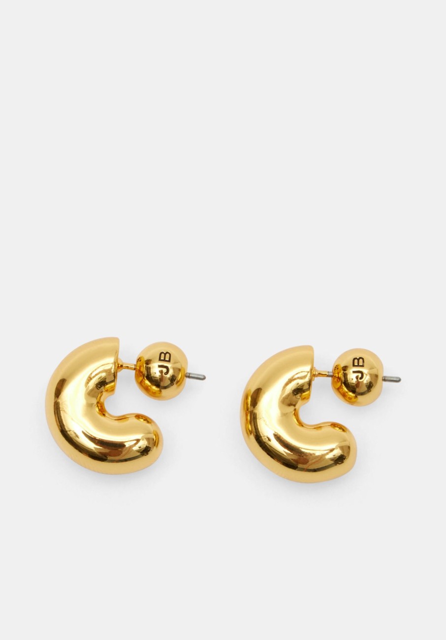 New Jenny Bird Small Tome Hoop Earrings Gold