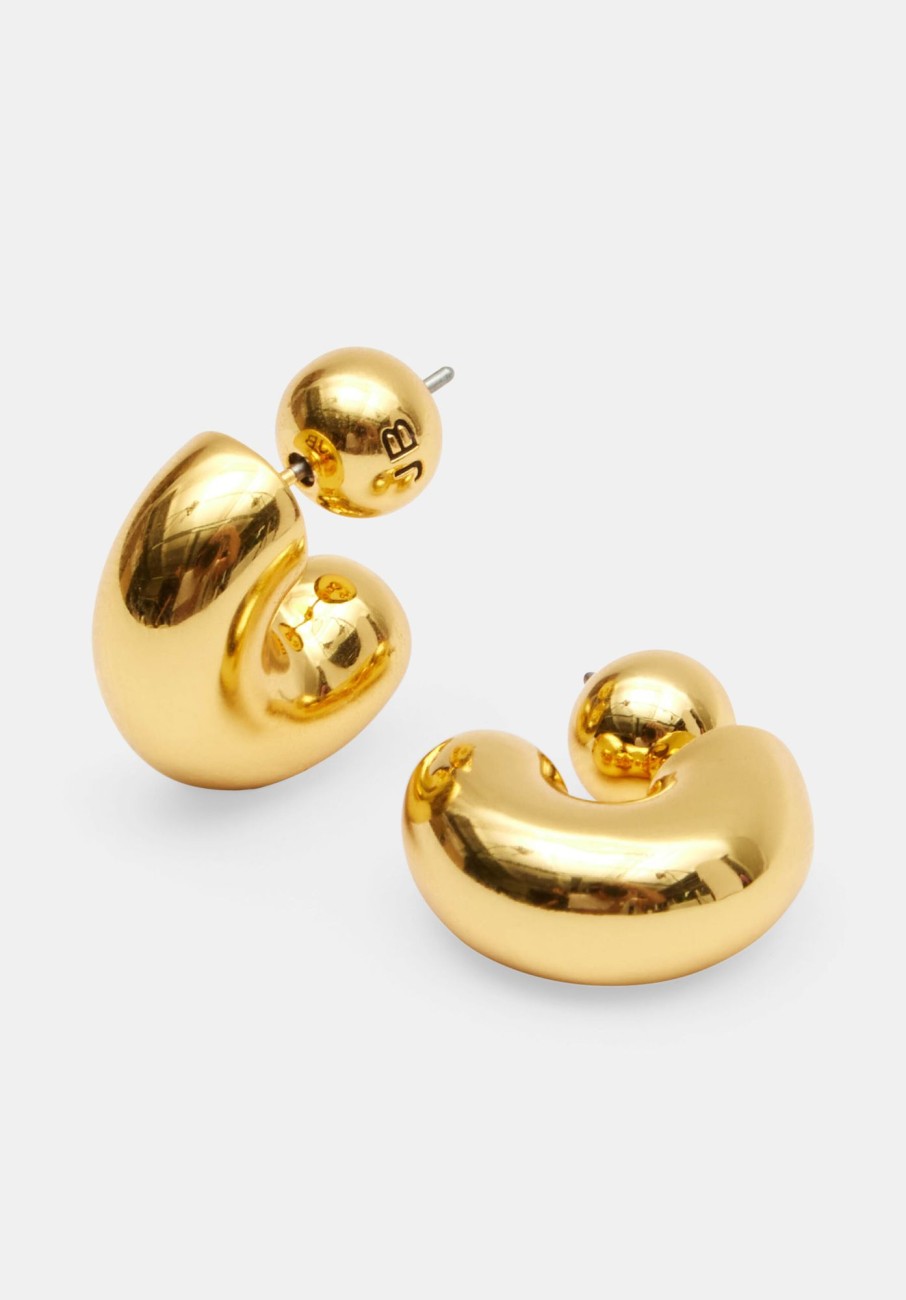 New Jenny Bird Small Tome Hoop Earrings Gold