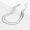 Online Aster Snake Chain Necklace Silver