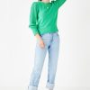 Online Brea Ribbed Jumper Mint Green