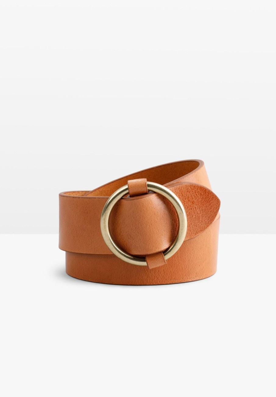 Hot Brindisi Belt Tan/Gold