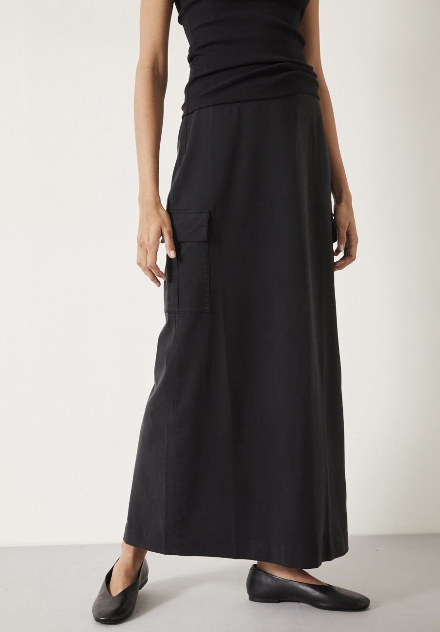 Wholesale Alix Cargo Maxi Skirt Black