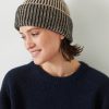 Hot Denver Stripe Beanie Black/Soft Camel