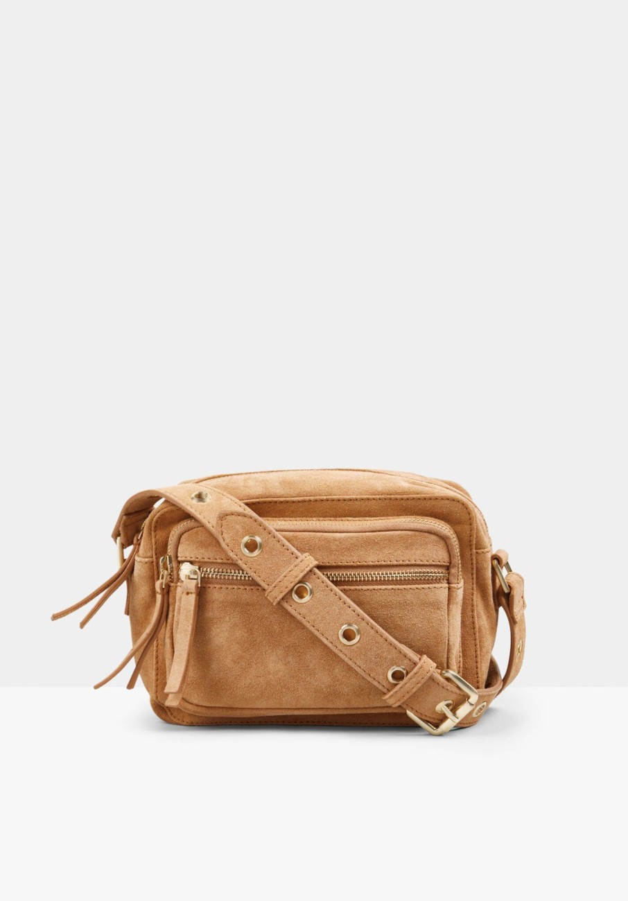 New Albany Suede Bag Tan