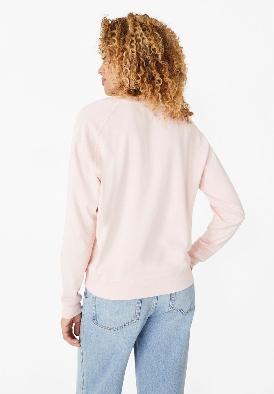 Online Tilda Long Sleeve Cotton Top Rose Shadow