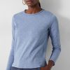 New Addison Crew Neck Top Dusty Blue