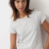 Hot Slim Fit Crew T-Shirt Lightest Grey Marl