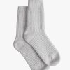 Hot Cashmere Socks Grey Marl