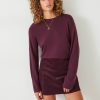 Clearance Lara Fine Knit Wool Blend Jumper Berry