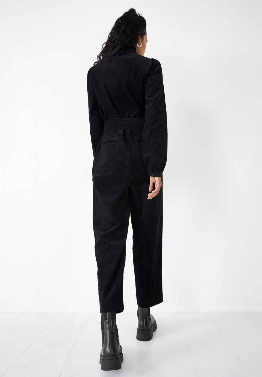 Hot Clove Cord Jumpsuit Black