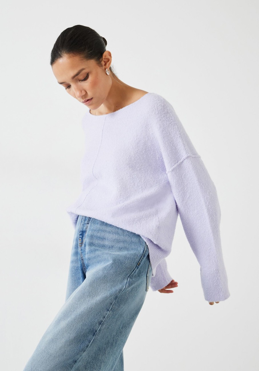 Clearance Lilly Slouchy Jumper Soft Lilac