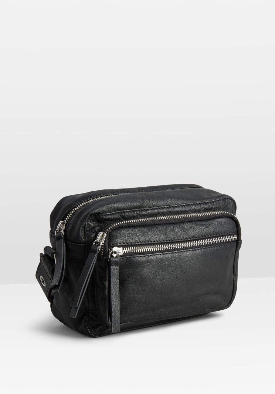 Hot Albany Leather Bag Black