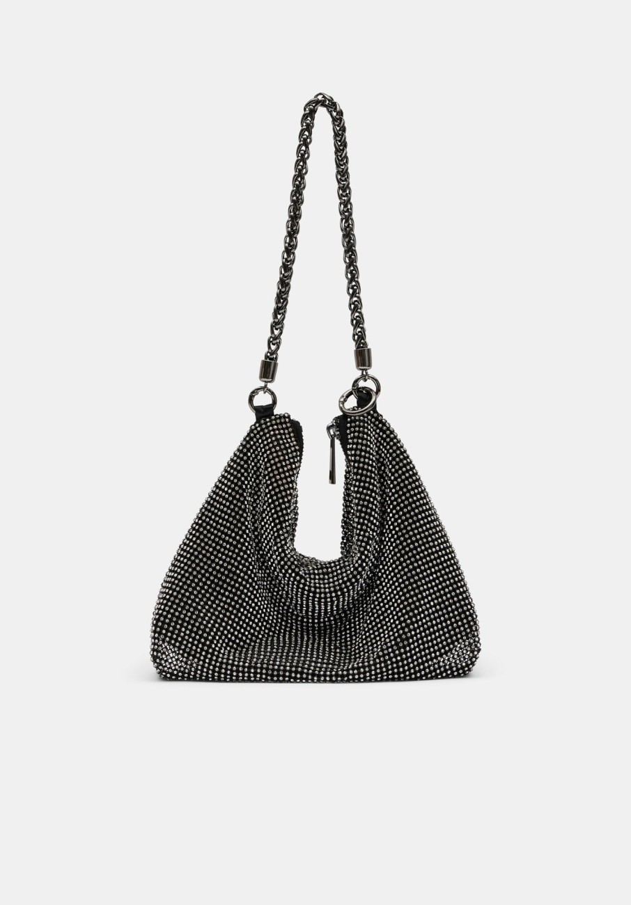 Clearance Alma Gem Mesh Bag Black