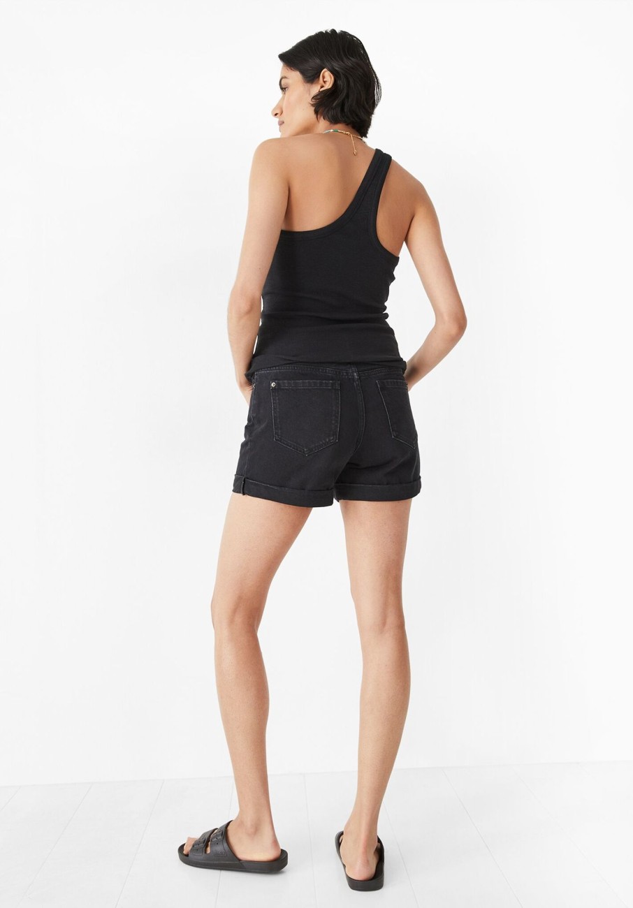 Clearance Nula One Shoulder Vest Black