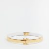 Clearance Bess Enamel Bangle Gold/White