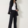 Best Courtney Cargo Pinstripe Wool Blend Trousers Midnight Navy