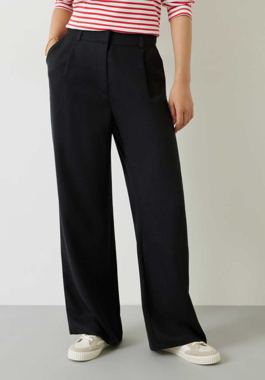 Hot Avery Wide Leg Trousers Black