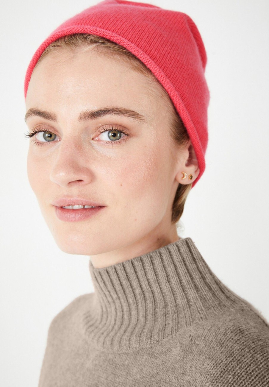 Clearance Cashmere Beanie Coral