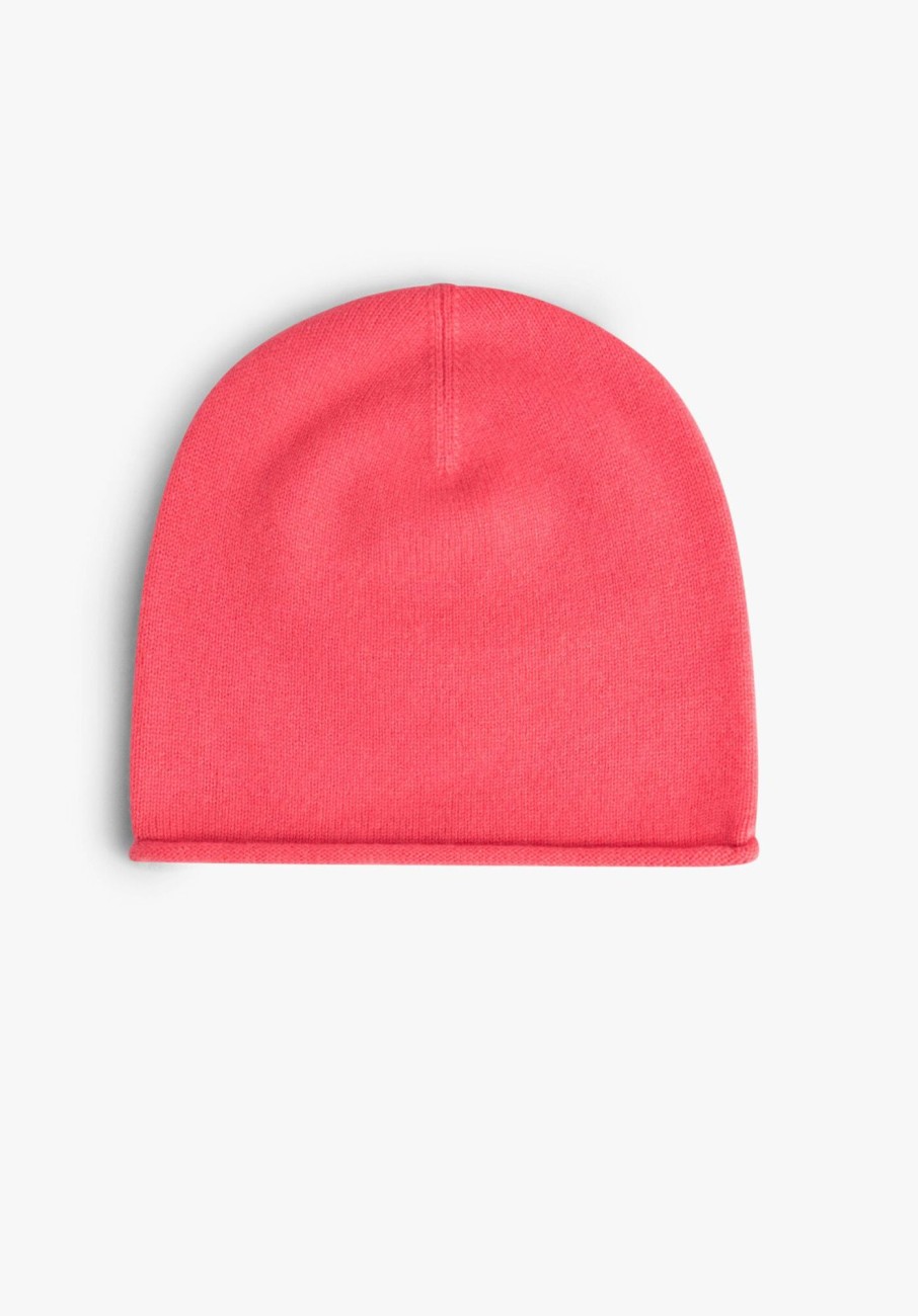 Clearance Cashmere Beanie Coral