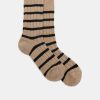 Hot Wool Stripe Socks Oatmeal