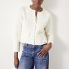 Online Bettie Textured Knitted Jacket Soft White