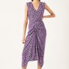 Wholesale Francesca Midi Dress Digital Ikat Lilac