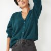 New Chloe Slouchy Fit Cardigan Deep Teal