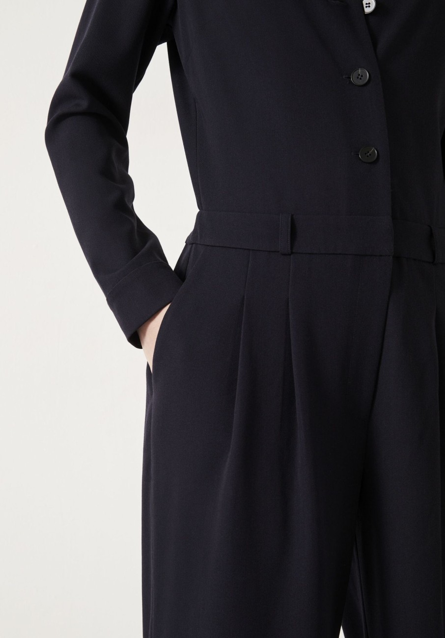 Hot Elora Relaxed Tailored Jumpsuit Midnight Navy