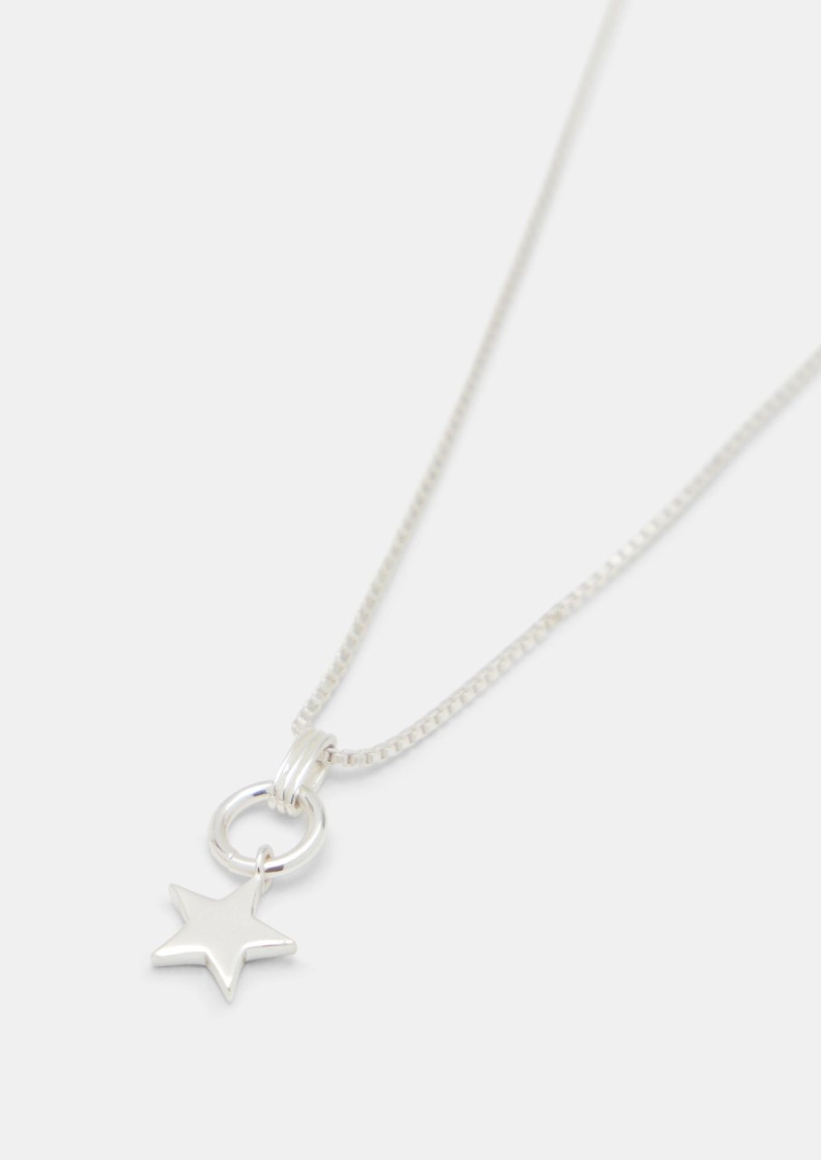 New Star Pendant Necklace Silver