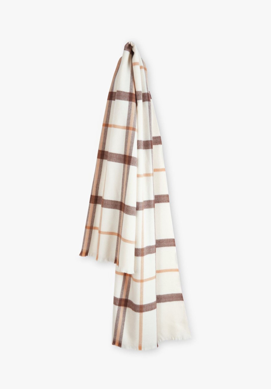 Best Corin Check Scarf Beige