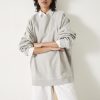 Wholesale Megan Oversized Sweatshirt Grey Marl