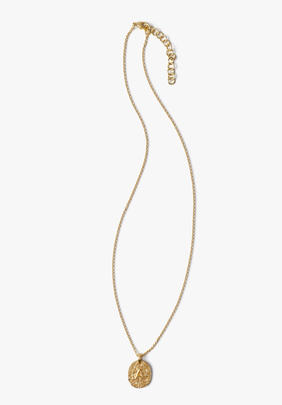 Online Cliara Initial Necklace Gold