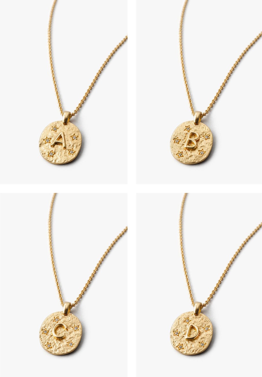 Online Cliara Initial Necklace Gold