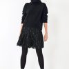 Clearance Meryll Cropped Roll Neck Jumper Black