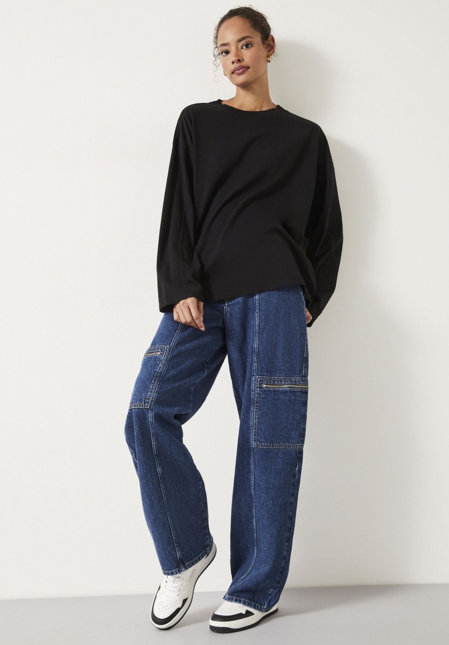 Clearance Aimee Oversized T-Shirt Black