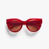 New A.Kjaerbede Lilly Sunglasses Red Transparent