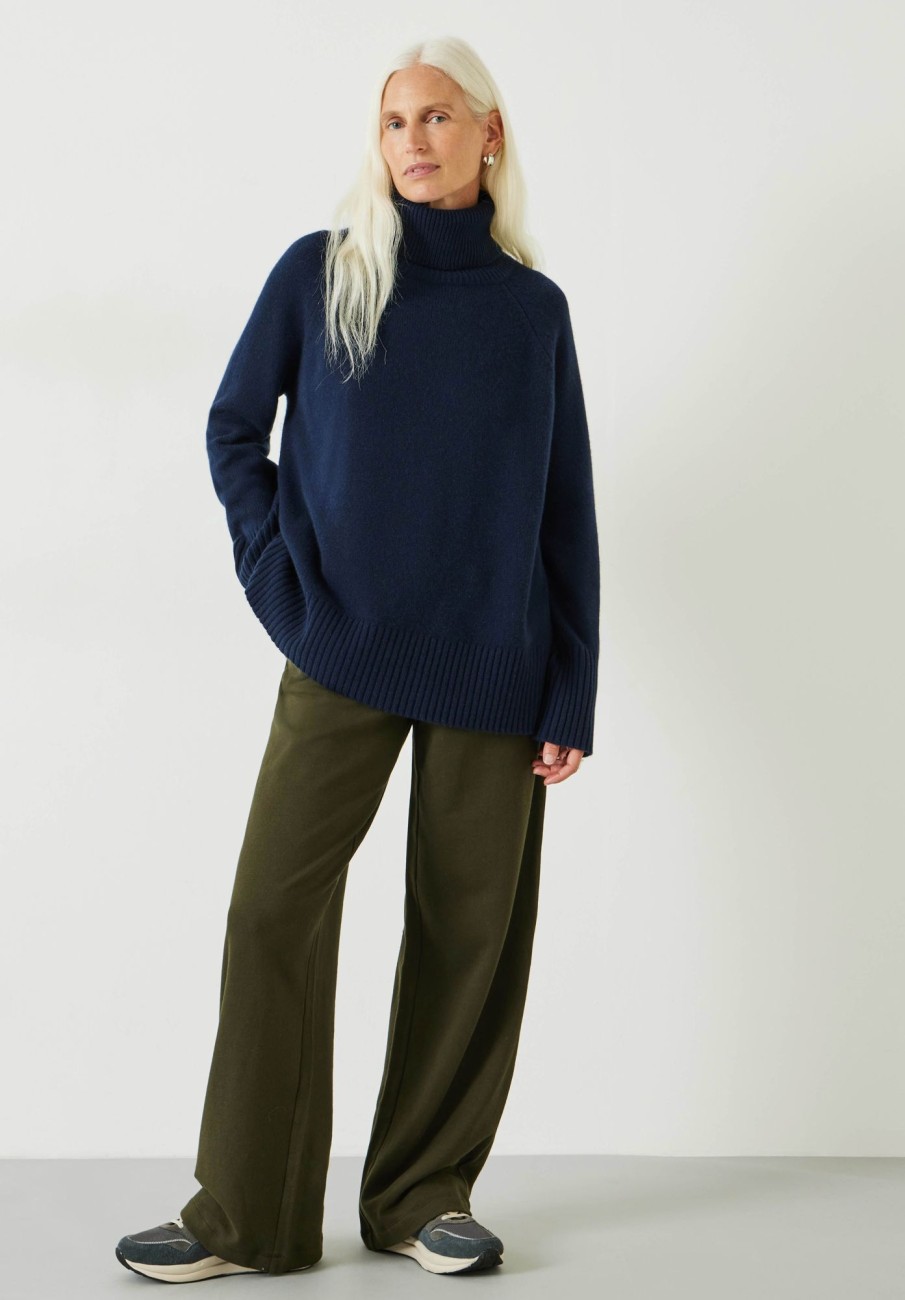 Online Theo Tailored Jersey Trousers Olive