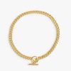 Wholesale Vivienne Curb Chain Necklace Gold