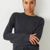 Best Lara Fine Knit Wool Blend Jumper Charcoal Marl